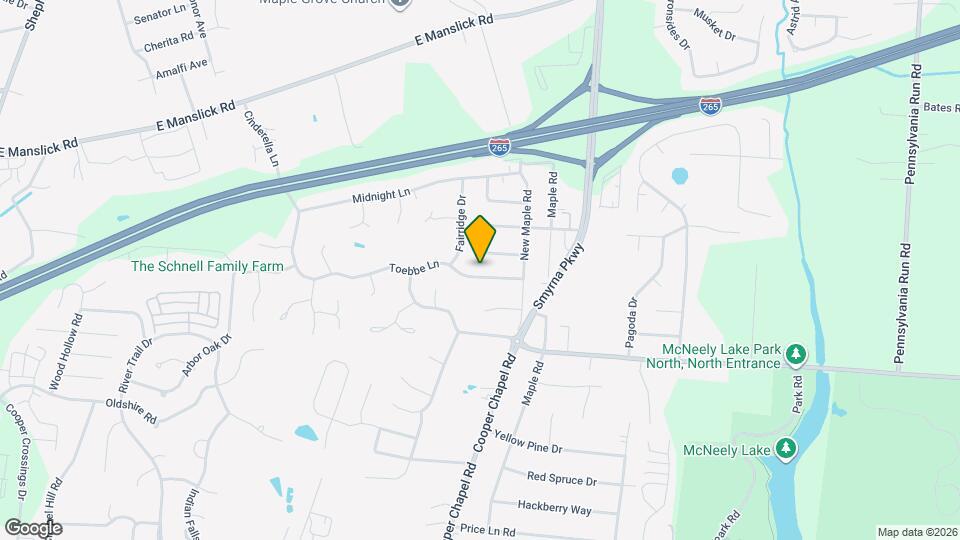 6109 Toebbe Ln Map and Location Details