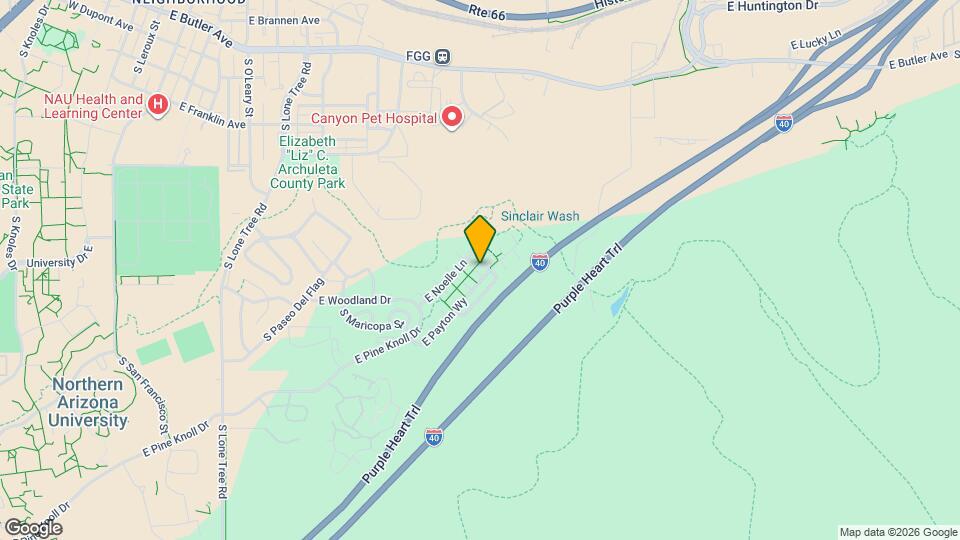 1504 E Helen Way Map and Location Details