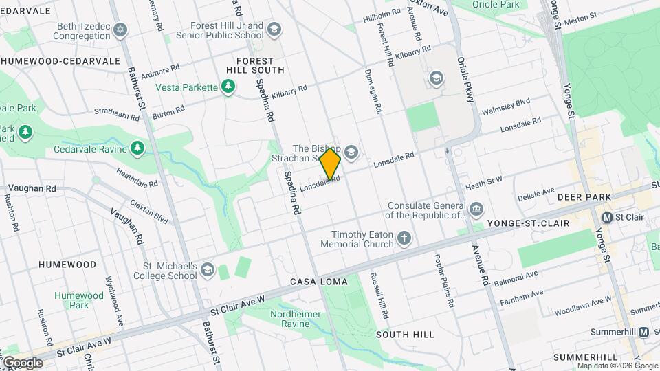 303 Lonsdale Rd Map and Location Details