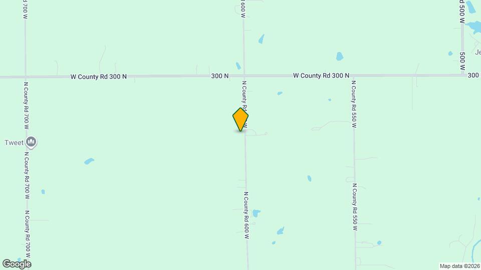 2725 N County Rd 600 W Map and Location Details