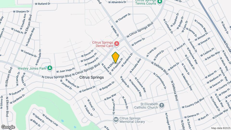 1869 W Freeman Pl Map and Location Details