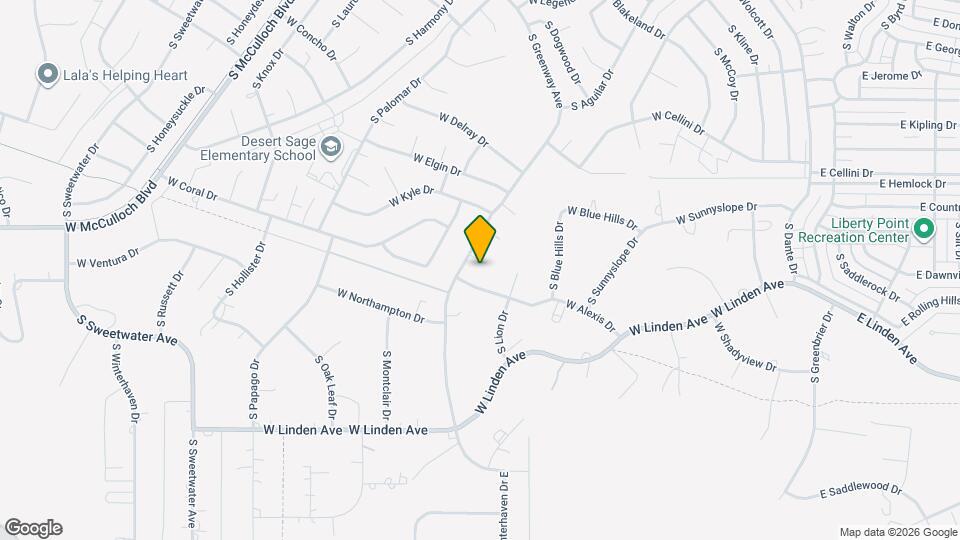 188 W Greenway Ct Map and Location Details