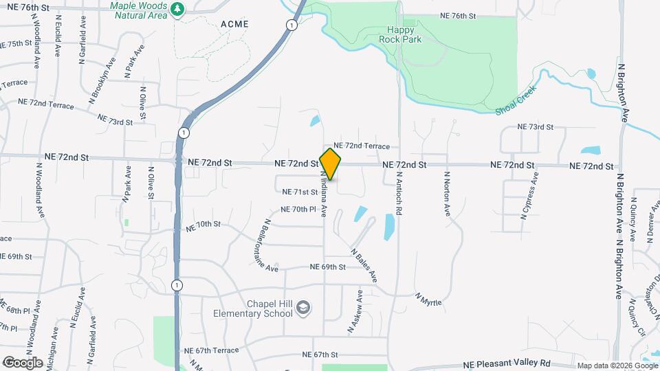 7109 N Indiana Ave Map and Location Details