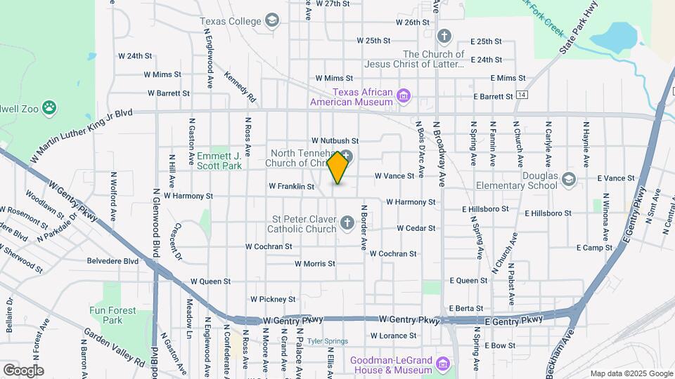 1535 N Tenneha Ave Mapa y Detalles de la Ubicación