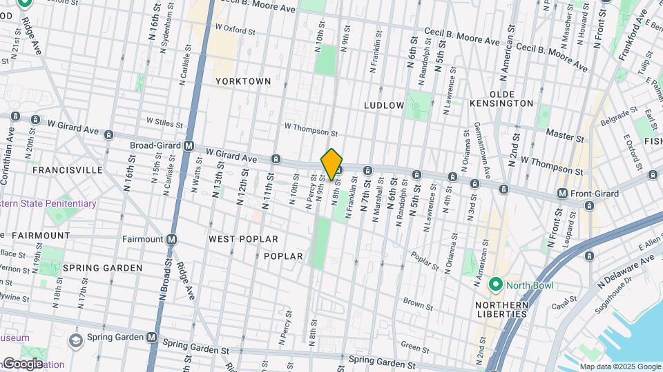 954 N 8th St, Unit 1st floor Mapa y Detalles de la Ubicación