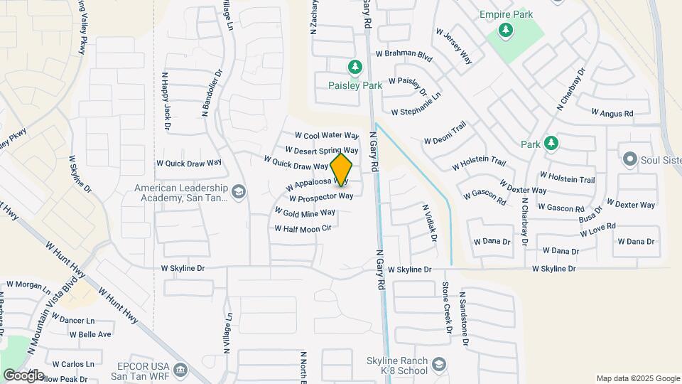 1682 W Prospector Way Map and Location Details