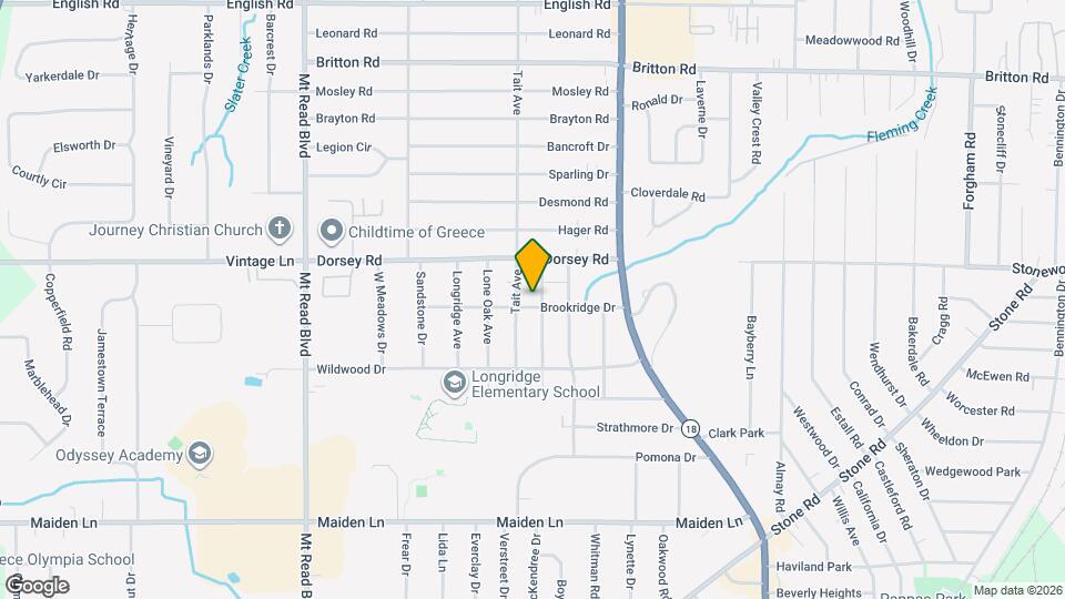 126 Brookridge Dr Mapa y Detalles de la Ubicación