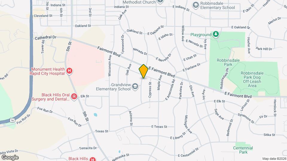 3112 Grandview Dr Map and Location Details