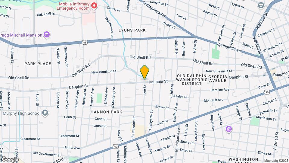 1504 Dauphin St Map and Location Details