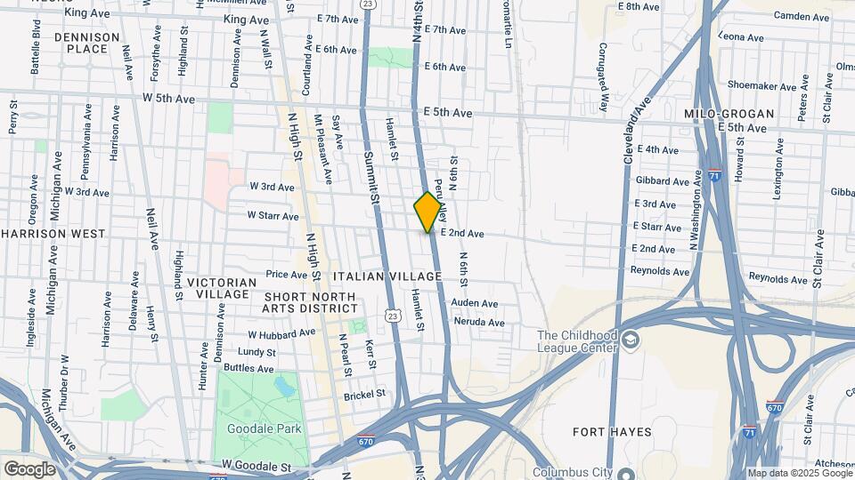 933 N 4th St Map and Location Details