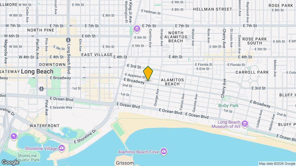 1107 E Broadway Map and Location Details