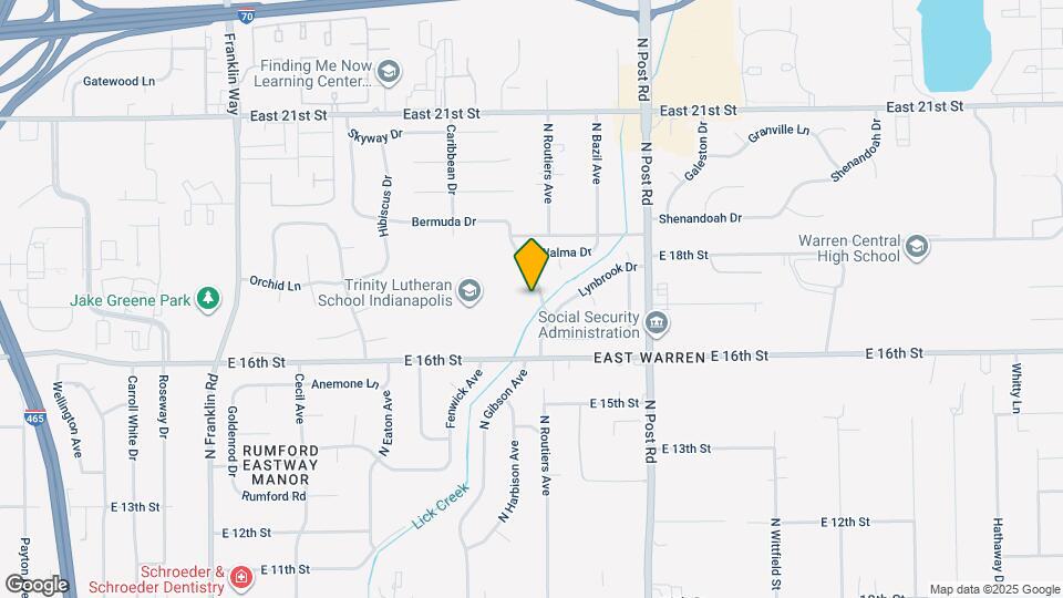 1710 N Harbison Ave Mapa y Detalles de la Ubicación