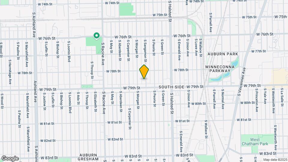7836 S Sangamon St-Unit -3F Map and Location Details