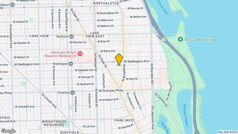 618 W Oakdale Ave, Unit 1 Map and Location Details
