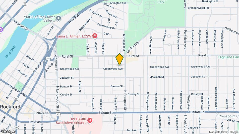 1628 Greenwood Ave Map and Location Details
