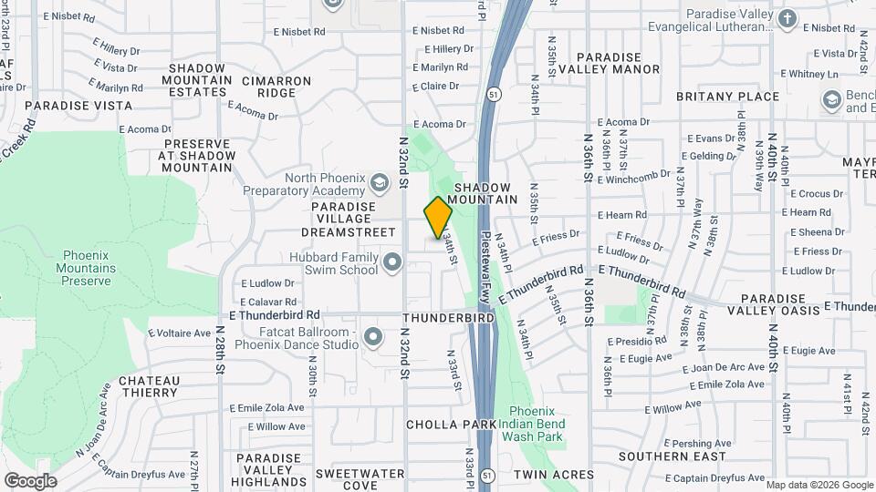 3234 E Friess Dr Map and Location Details