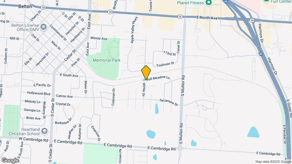 1001 Fall Meadow Ln Map and Location Details