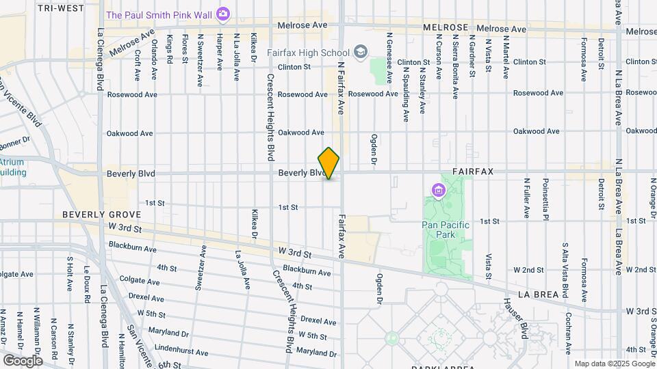 140 N Hayworth Ave Mapa y Detalles de la Ubicación