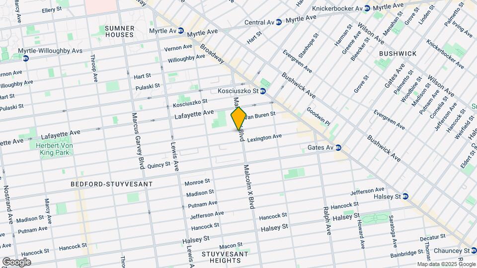 96 Malcolm X Blvd Mapa y Detalles de la Ubicación
