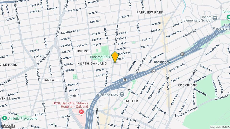 5802-5804 Telegraph Ave Map and Location Details