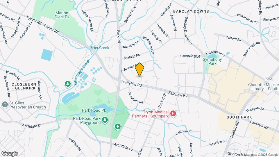 5609 Fairview Rd, Unit Condo Map and Location Details