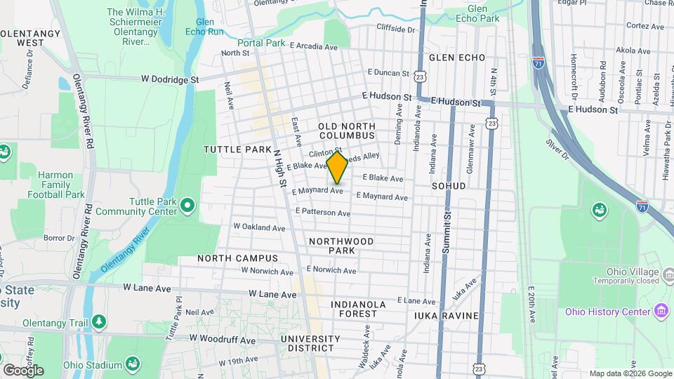 114 E Maynard Ave Map and Location Details