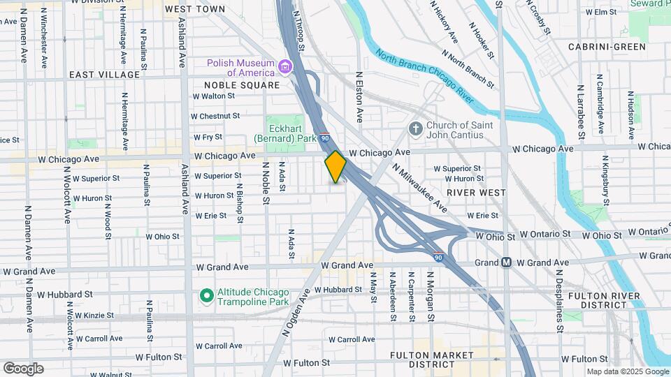 1212 W Huron St Map and Location Details