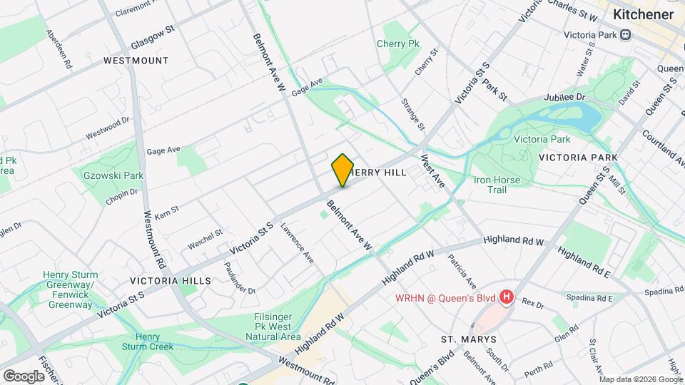 391 Victoria St S Map and Location Details