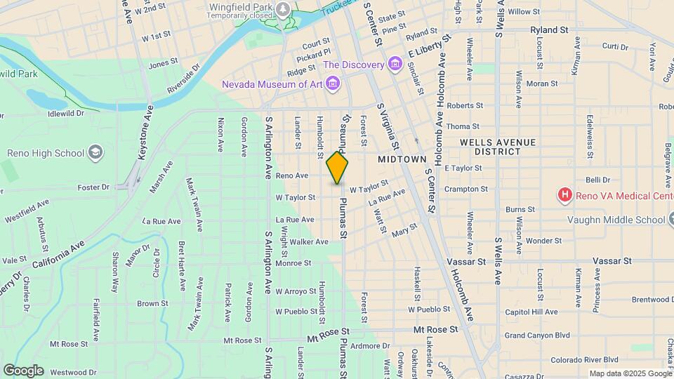 829 Plumas St Map and Location Details