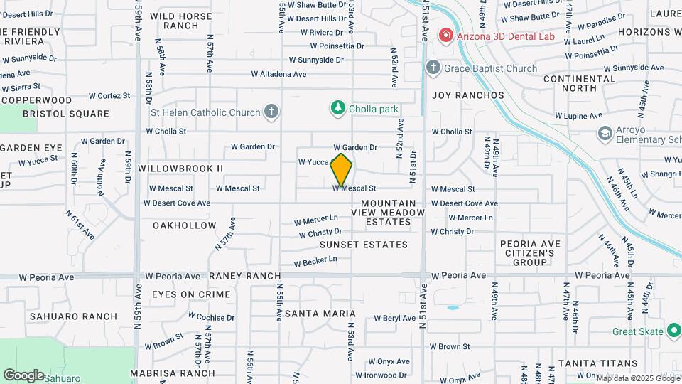 5313 W Mescal St Map and Location Details