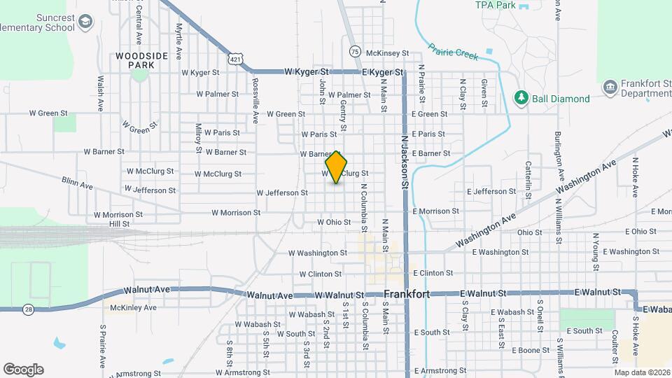 500 Gentry St Map and Location Details