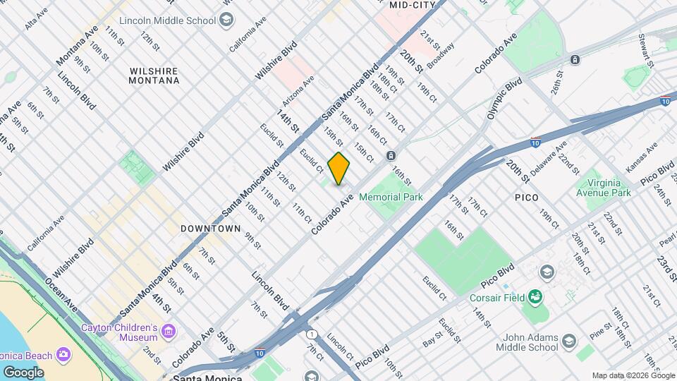 1543 Euclid Ct Map and Location Details