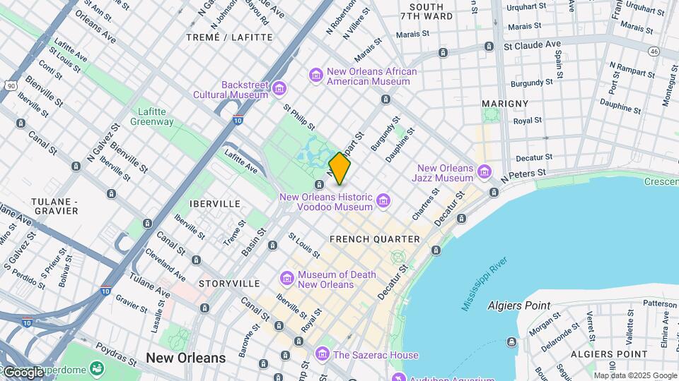 817 Burgundy St Mapa y Detalles de la Ubicación