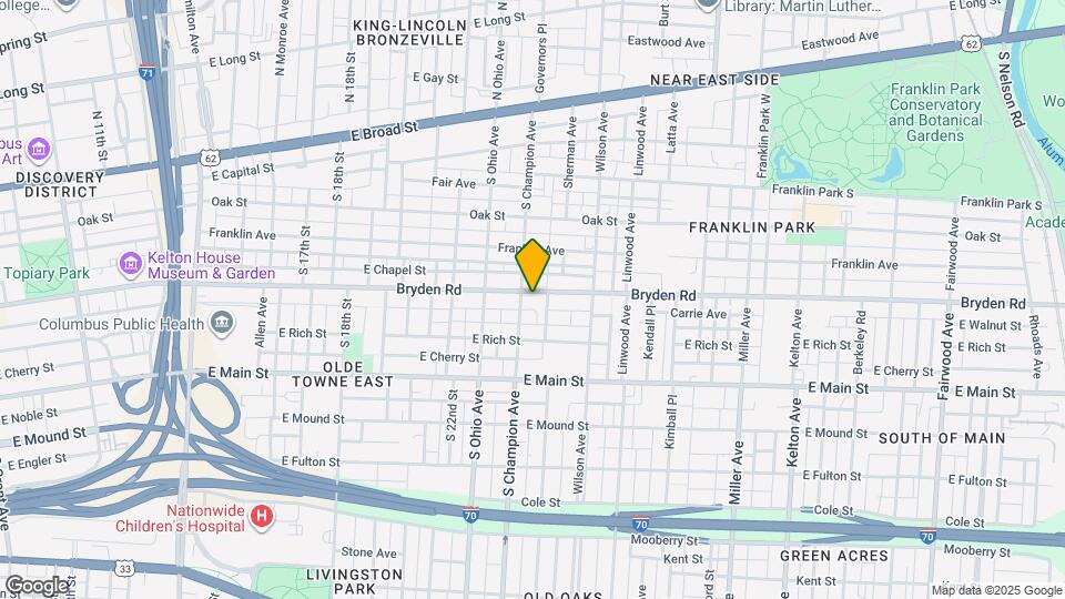 1157 Bryden Rd Mapa y Detalles de la Ubicación