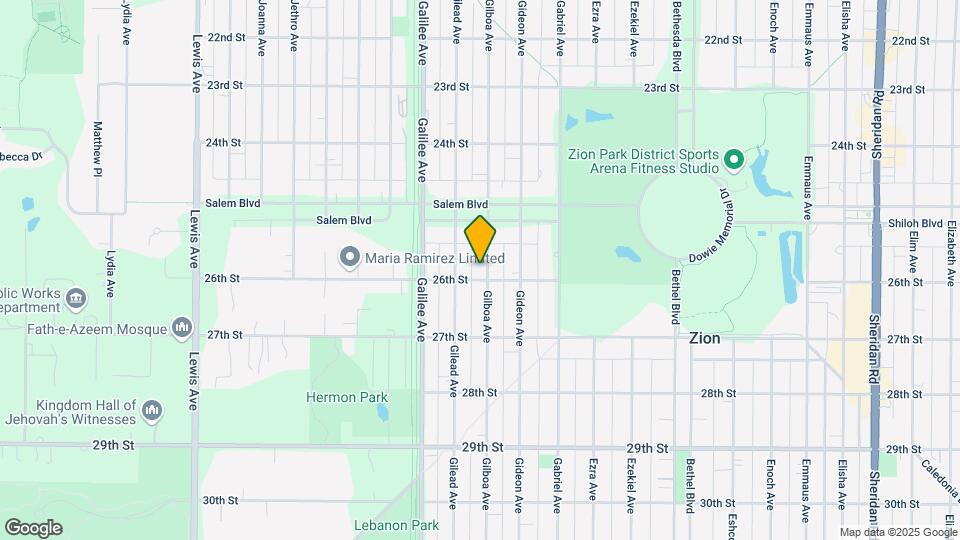 2540 Gilboa Ave Map and Location Details