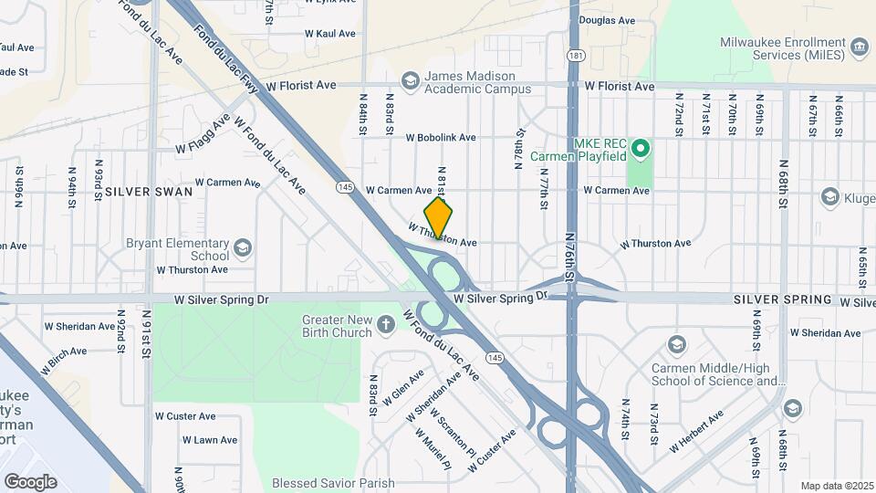 8037 W Thurston Ave Mapa y Detalles de la Ubicación