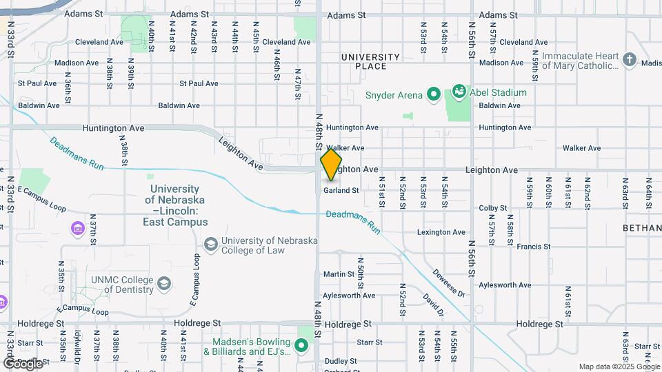 4832 Garland St Map and Location Details