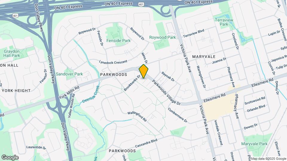 76 Parkwoods Village Dr Map and Location Details
