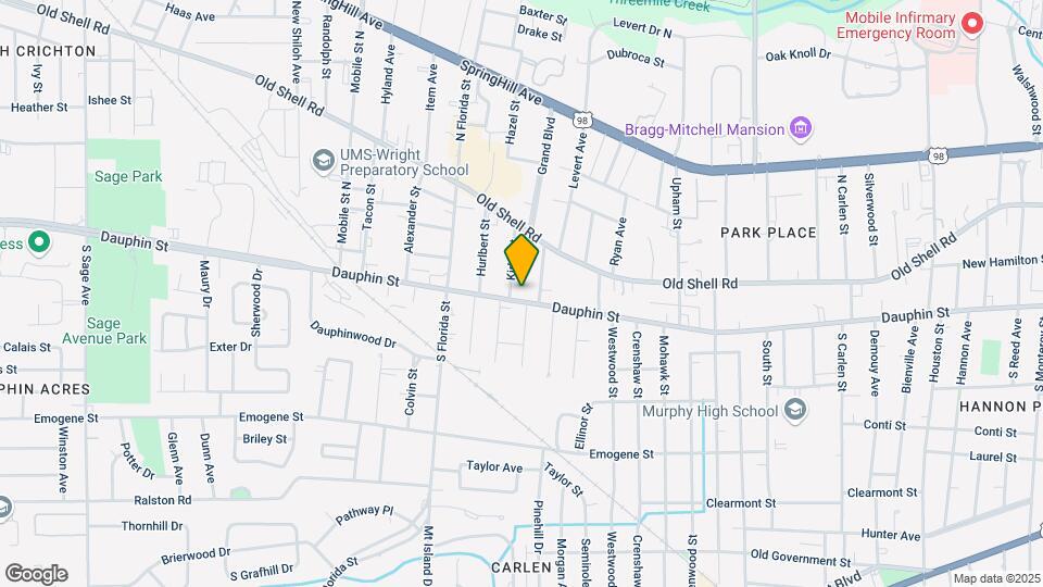 2406 Dauphin St Map and Location Details