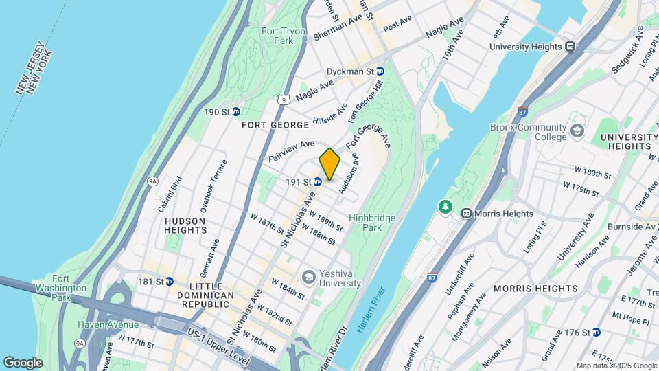 563 W 191st St Map and Location Details