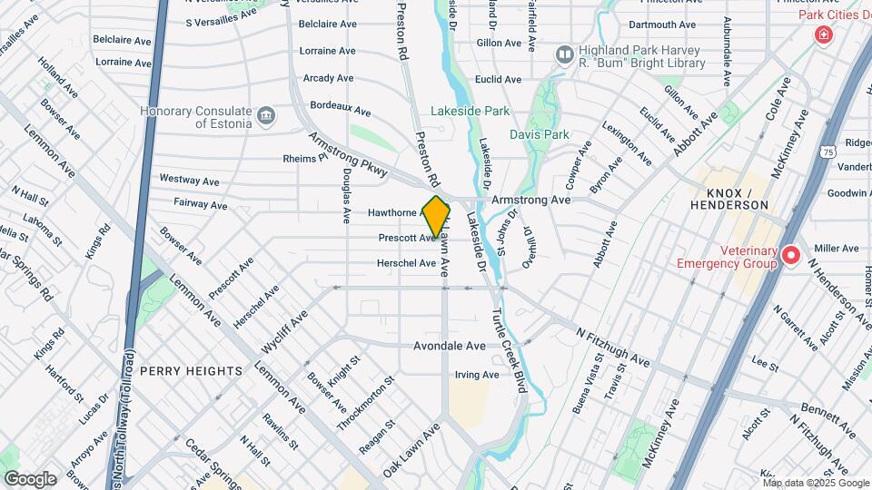 4220 Prescott Ave Map and Location Details