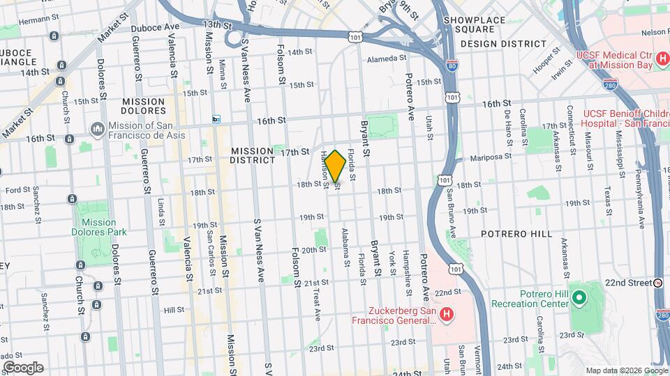 582 Alabama St Map and Location Details