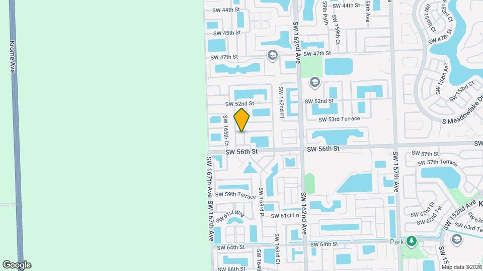 5464 SW 164th Ct Map and Location Details