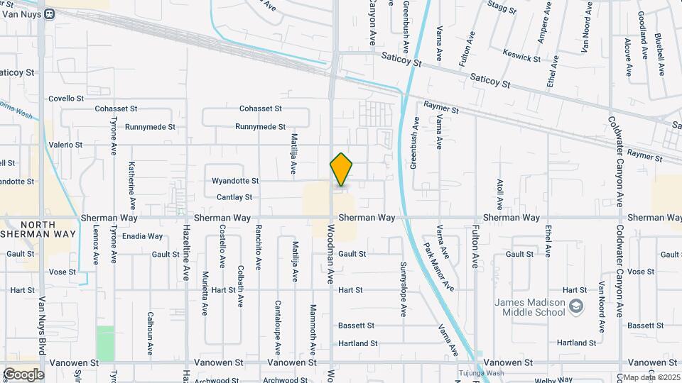 7240 Woodman Ave Map and Location Details