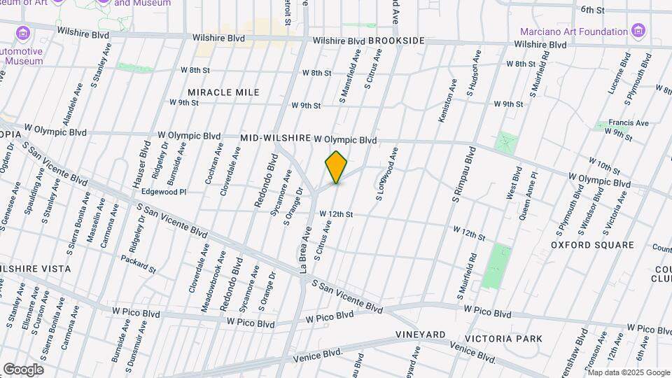 1113 S Citrus Ave Map and Location Details