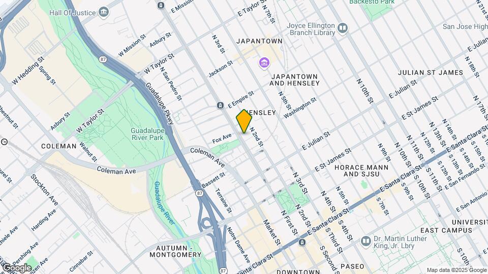 430 N 1st St Map and Location Details