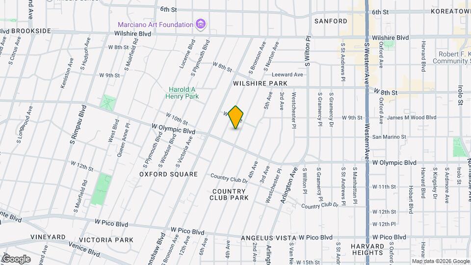 933 S Norton Ave Map and Location Details