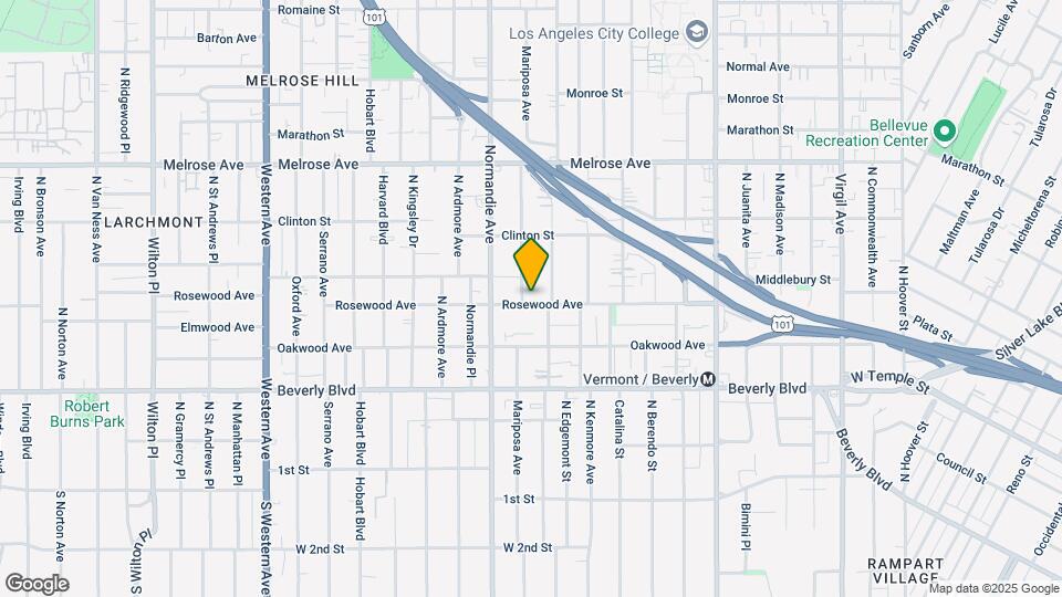 502 N Mariposa Ave Mapa y Detalles de la Ubicación