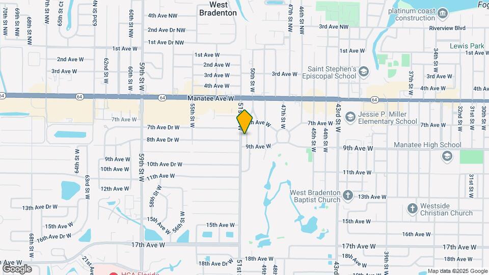 716 50th St Ct W Map and Location Details