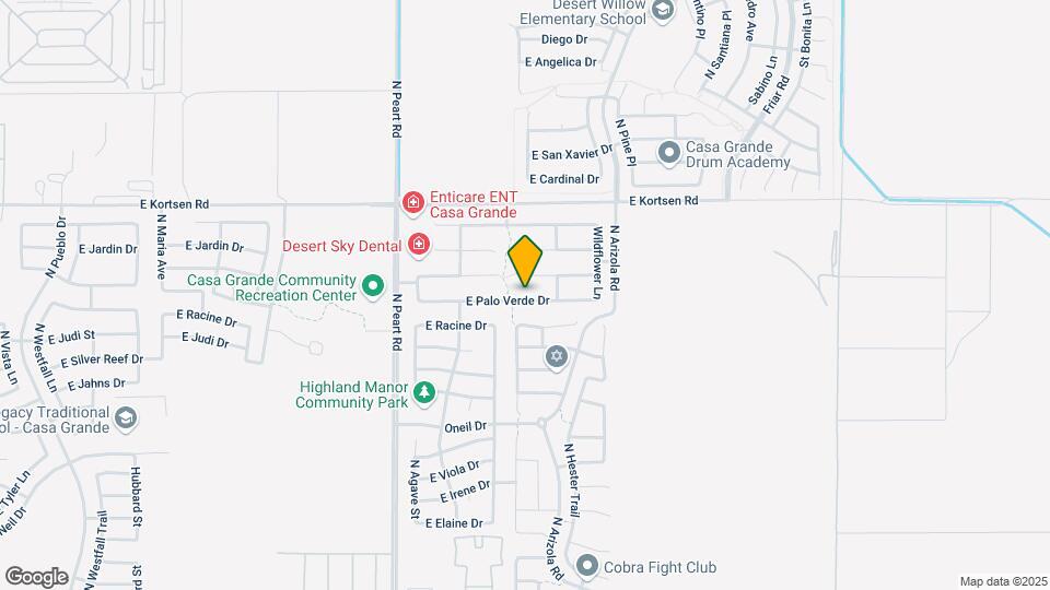 1616 E Palo Verde Dr Map and Location Details